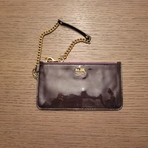 Coach Deep Purple Chain Wristlet